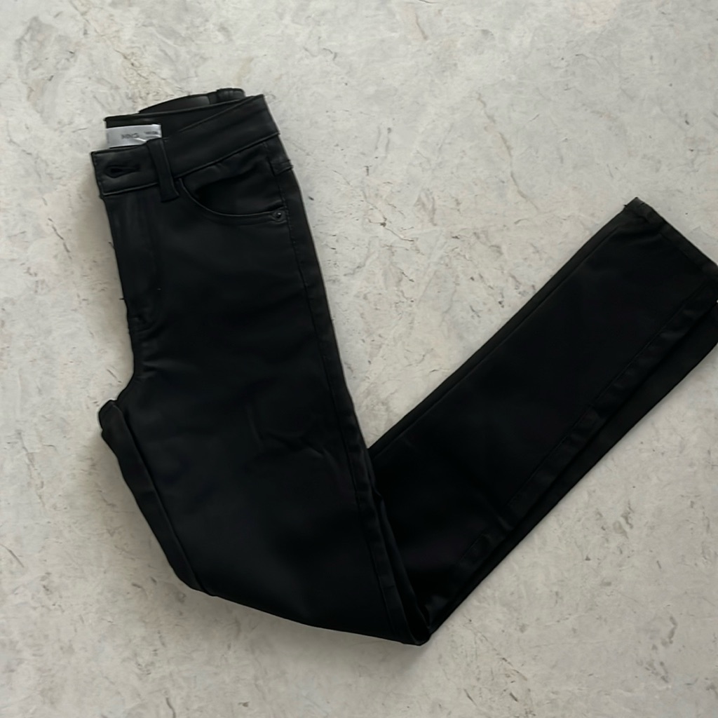 Black Leather Jeans